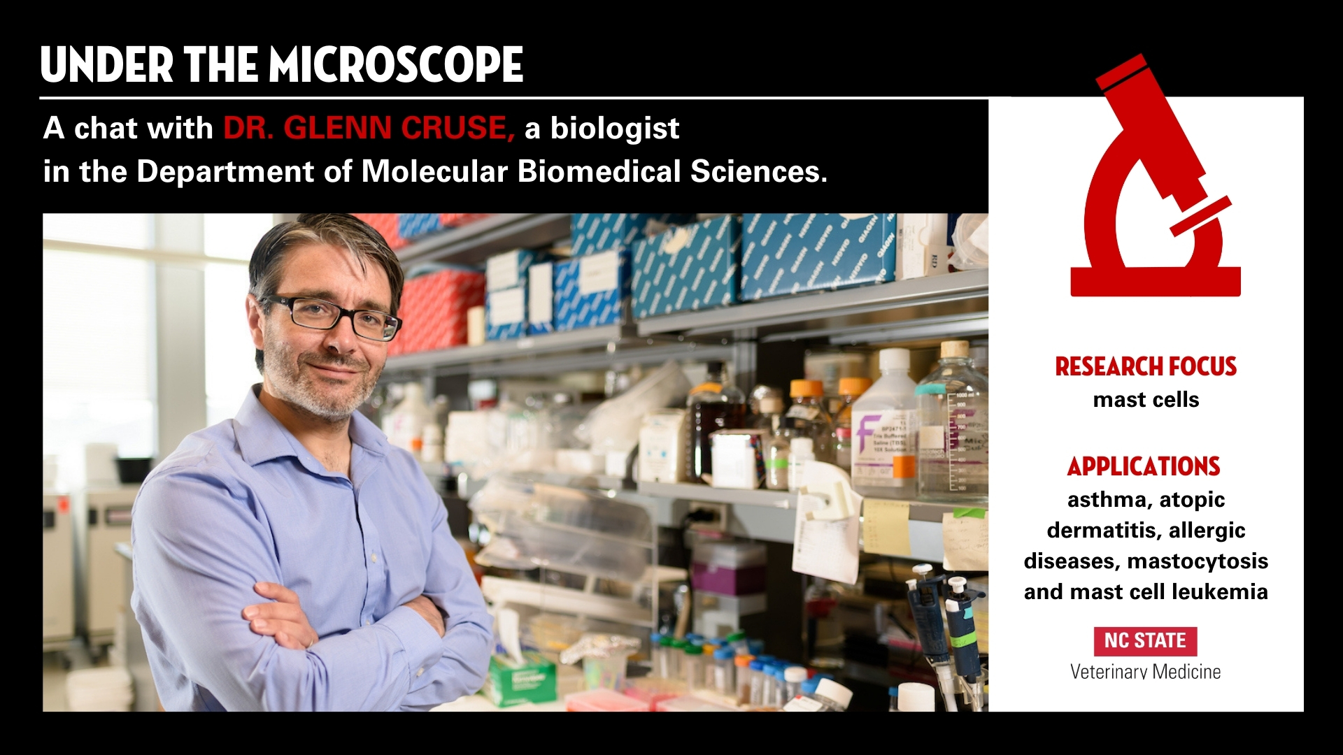 Dr. Cruse in laboratory