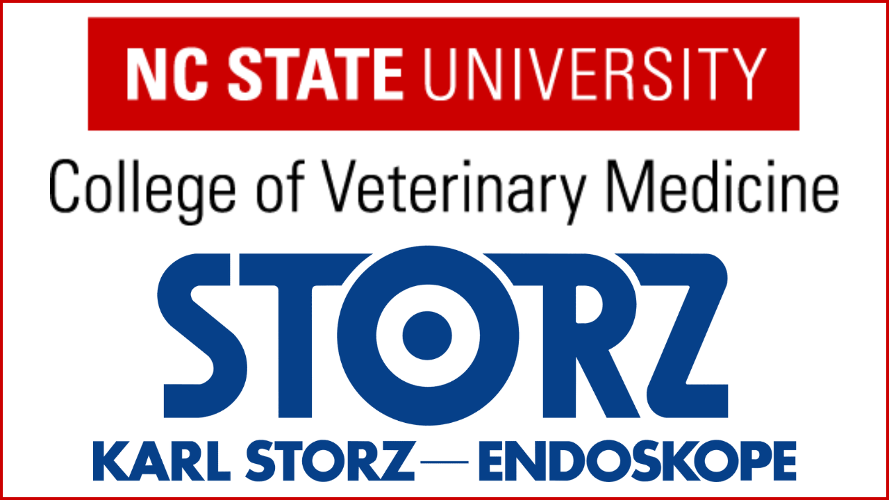 combined logo for NCSU CVM and Karl Storz