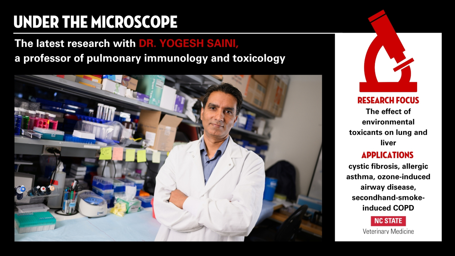 Dr. Saini in lab